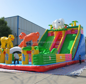 Parc gonflable de glissière de videur de maison de rebond de château de saut mécanique de PVC commercial pour des enfants - Product Image 5