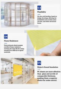 폴리 카보네이트 시트 헛간 플라스틱 패널 채광창 온실 지붕 재료 멀티 벽 자외선 증거 지붕 PC 중공 시트 - Product Image 4