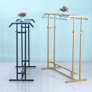 Giá Treo Quần Áo Bằng Kim Loại Hai Mặt Có Thể Điều Chỉnh Độ Cao, Giá Trưng Bày Quần Áo Sàn Màu Vàng Đen Cho Trẻ Em. - Product Image 3