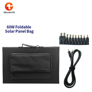 Painéis solares dobráveis 60w 100w, kit de painéis solares portáteis flexíveis <span class=keywords><strong>12v</strong></span>, kits completos - Product Image 2