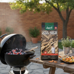Virutas de Madera de Naranjo Español LEGUA (Astillas) Bolsa de 3 kg para Cocinar y Ahumar Barbacoa Rápido y Limpio - Product Image 3