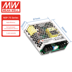 Fuente de Alimentación Médica MEAN WELL <span class=keywords><strong>Serie</strong></span> NSP-75 de 75W, 5V, 12V, 15V, 24V, 27V, 36V, 48V, 60V - Product Image 1