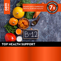 Gouttes de Vitamine B12 OEM, Gouttes Liquides Sublinguales B12, Soutien au Métabolisme, Amélioration de l'Énergie, Complément Liquide de Vitamine B12 Végétalien