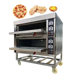 Horno de pan para panaderia pizza, fabricante de confeitaria, gás industrial, forno de bolo para padaria