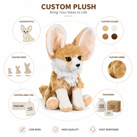 Fabricant de jouets en peluche personnalisés Renard Fennec, poupée sur mesure avec animal en peluche doux de la forêt, certifié CE, faible MOQ, OEM ODM
