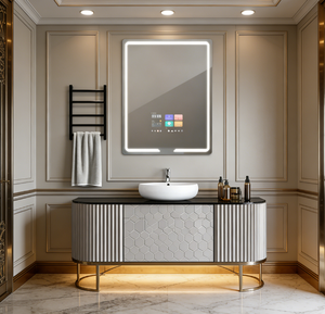 Miroir Intelligent Vercon 2026 Populaire de Haute Qualité avec Écran pour Musique, Vidéo, Diffusion de Téléphone, Suivi de <span class=keywords><strong>Santé</strong></span> et Éclairage Réglable - Product Image 1