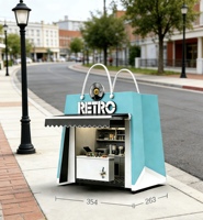 Remorque alimentaire commerciale en forme de sac pour la restauration rapide, chariot de café, machine à hot-dogs, hamburgers, glaces et jus
