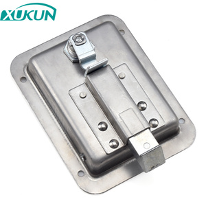 XK103-3S Serratura a Maniglia per Cassetta degli Attrezzi RV in Acciaio Inox, Senza Chiave, Finitura a Specchio, Uso Confortevole, per Porte di Rimorchi e Camion - Product Image 6