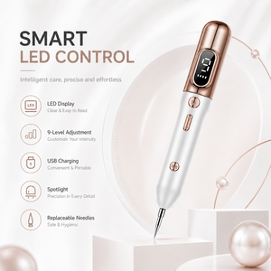 Private Label Electric Mole Remover <b>Pen</b> Rechargeable 9 Adjustments Mole Swept <b>Pen</b> Mole Removal <b>Pen</b> with Spotlight - Product Image 4