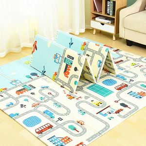 <span class=keywords><strong>Tapis</strong></span> <span class=keywords><strong>de</strong></span> sol <span class=keywords><strong>pliable</strong></span> et doux pour enfants, grand <span class=keywords><strong>tapis</strong></span> <span class=keywords><strong>de</strong></span> <span class=keywords><strong>jeu</strong></span> pour <span class=keywords><strong>bébé</strong></span>, Non toxique, écologique, coloré, Double face, dessin animé - Product Image 3