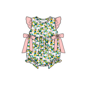 Précommande MOQ 5 – Tenues d'été imprimées pour bébés filles – Vêtements pour enfants en coton biologique doux – Vente en gros - Product Image 3