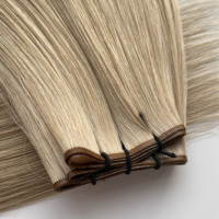 Extensions de cheveux humains Genius Weft à cuticules alignées, prix d'usine en gros, sans perte, sans nœuds, double tirage