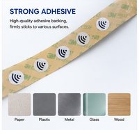 Stiker Tag NFC Cardy 13.56MHz 213 Dapat Ditulis Ulang Label NFC Perekat Diri Kemasan Pintar Otomatisasi Ritel Pengkodean URL OEM 144byte