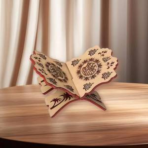 High-density wood carving rectangular Islamic prayer <b>table</b> for Muslim home decoration - Product Image 3