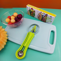 Coupe-pastèque et cuillère à dénoyaouter les fruits, séparateur de pulpe, outil de cuisine manuel en métal pour la maison