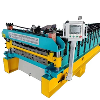 Machine de formage à froid à double profil pour toitures, populaire aux États-Unis, pour panneaux PBR et panneaux Ag, à grande vitesse