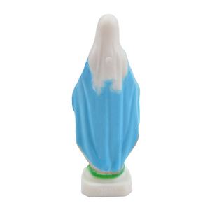 Petite taille 6.5cm Vierge Marie Statue catholique en plastique Madonna Sculptures avec emballage OPP - Product Image 3