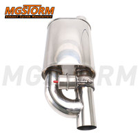 Soupape d'échappement Valvetronic en acier inoxydable, entrée/sortie 63 mm, corps 212x152 mm, longueur 560 mm, 2 silencieux, 1 contrôleur