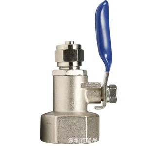 Válvula de bola de latón con rosca de 1/2 pulgada, conector para purificador de agua, para uso doméstico, comercial y en la cocina. - Product Image 1