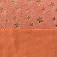 Peluche en Polyester Super doux de haute qualité, point/cœur/étoile Minky/Velboa/velours, tissu gaufré pour bébé, couverture, jouet, literie