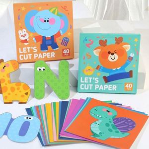 Tijeras de Seguridad para Niños y Niñas en Edad Preescolar, Juguete de Desarrollo Temprano, Kit de Práctica para Cortar Papel, para Edades de 3 a 5 Años - Product Image 1