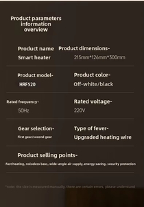 Calentador de Aire Portátil PTC con Asa, 2 Ajustes de Calor, Calentamiento Rápido, Ahorro de Energía, Protección Contra Sobrecalentamiento para Oficina y Hogar - Product Image 6