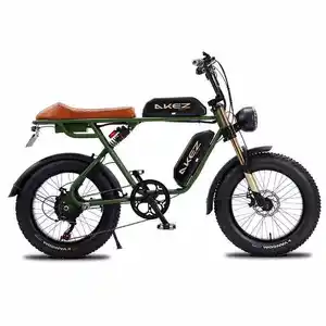 큰 힘 뚱뚱한 전자 자전거 베스트 판매 20 전기 지방 자전거 Ebike 미국 주식 48v500w 사용자 정의 강철 판지 상자 리튬 배터리 48V 디스크