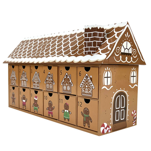 Boîte d'emballage en papier <span class=keywords><strong>de</strong></span> <span class=keywords><strong>chocolat</strong></span> avec <span class=keywords><strong>calendrier</strong></span> <span class=keywords><strong>de</strong></span> <span class=keywords><strong>l</strong></span>'<span class=keywords><strong>avent</strong></span>, é<span class=keywords><strong>l</strong></span>égante et écologique, 7 jours, feuille d'or durable, carton gaufré, dossiers <span class=keywords><strong>maison</strong></span> - Product Image 3