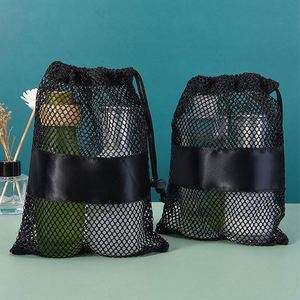 New Nylon Polyester <b>Small</b> Net Mesh <b>Draw</b> String Equipment Carry Bag, Pickleball Bag, Pickleball Gifts,Pickleball Cinch Pack - Product Image 2