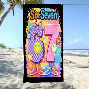 Toallas de Playa Modernas de Estilo Americano, Divertidas, con Estampado Personalizado, Absorbentes, de Secado Rápido, Libres de Arena, para Baño y Playa - Product Image 4