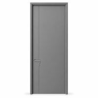 Porte intérieure rainurée en mélamine avec surface résistante à l'humidité et à la décoloration pour dortoirs, hôtels, approvisionnement en gros et rénovation