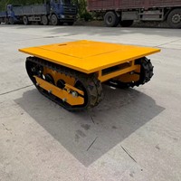 Chariot de manutention électrique silencieux télécommandé à châssis plat pour espaces étroits en entrepôt