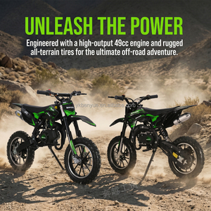 Nueva Minimoto HOUBANG Verde de 50CC, 2 Tiempos, con Transmisión por Cadena y Disco, Capacidad de Carga de 80kg, BY-032, Motor de 50CC - Product Image 2
