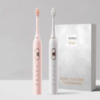 Brosse à dents électrique sonique à cheveux droits Poils souples Modèle rechargeable Ensemble de grande valeur Brosse à dents électrique pour adulte