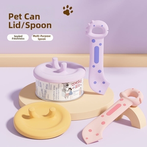 Cuchara para Comida de Mascotas Multifuncional, Ecológica, Libre de BPA, de Grado Alimenticio, TPE, Impermeable, con Diseño de Dinosaurio, Abridor de Latas para Mascotas, Logotipo Personalizado - Product Image 1