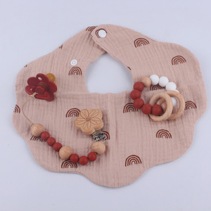 Bracelet de dentition en silicone et bois pour bébé, 0-24 mois, jouet doux unisexe - Product Image 2