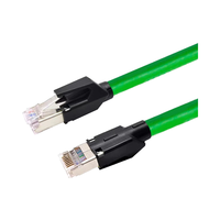 CAT 5e 6A RJ45 M/M/F/F sekrup pengunci hadiah kamera TV industri CCD Gigabit Ethernet LAN kabel interkoneksi