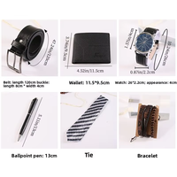 Coffrets cadeaux pour hommes HBC 2026 personnalisables de haute qualité, montre, ceinture, portefeuille, cadeau d'entreprise, cadeau pour la fête des pères, cadeau pour la Saint-Valentin