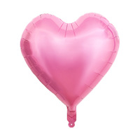 Ballons en aluminium solides en forme de cœur de 18 pouces pour mariages, anniversaires, Saint-Valentin, décorations de fête - Vente en gros