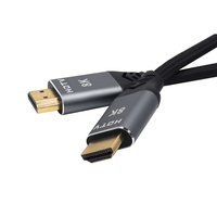 Câble HDTV 8K en nylon tressé de haute qualité, 1 m (3,3 pi), 48 Gbps, haute vitesse, pour moniteur d'ordinateur, projecteur, home cinéma