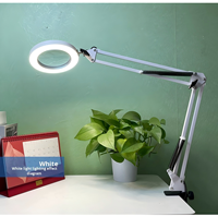 Desktop Dual-axis Cantilever Holder 10x Magnifying Glass Adjustable Color Temperature Usb Powered Ring Light Light Photographic