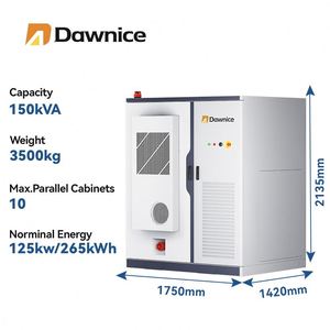 Sistema de almacenamiento de energía fotovoltaica solar comercial industrial 265KWH con batería Lifepo4 125KW comercial industrial - Product Image 3