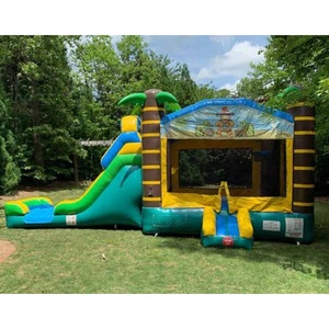 Toboggan aquatique gonflable commercial pour enfants, grande structure gonflable abordable, château gonflable roulant à vendre - Product Image 3