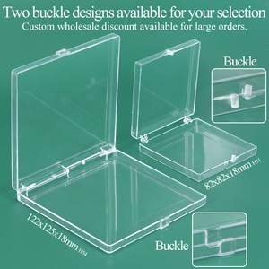 SUNSHING OEM ODM Clear Rigid Plastic Hinged Box Square Styrene Specimen Presentation Storage Case Acrylic Mineral Display Boxes - Product Image 2