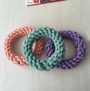 Yeni dayanıklı pamuk halat köpek diş temizleme oyuncak örgülü pamuk döngü köpek oyuncak - Product Image 5