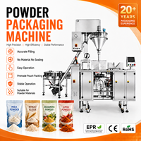Machine d'emballage automatique de poudre avec remplisseuse à vis sans fin pour sachets, détergent, épices, farine