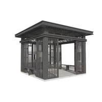 Pergola en aluminium Nouveau style chinois Pergola en aluminium résistante aux intempéries Pergola en aluminium Protection contre la pluie