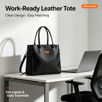 Sac fourre-tout en cuir véritable de qualité supérieure, grande capacité, simplicité urbaine, minimaliste, sac à bandoulière pour tous les jours, faible MOQ, stock disponible