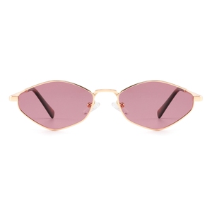 Lunettes de soleil unisexes œil de chat, monture en métal, verres verts, protection UV 100%, style tendance pour adultes - Product Image 6