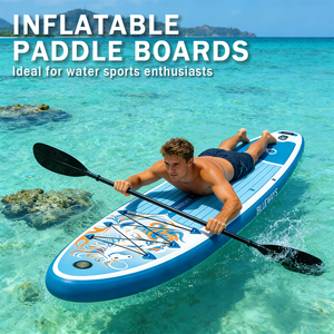 Tabla de SUP Inflable con Estampado de Caballo Azul, SUP Todoterreno con Tecnología Drop-Stitch y Kit Completo para Lagos y Remo Costero - Product Image 4